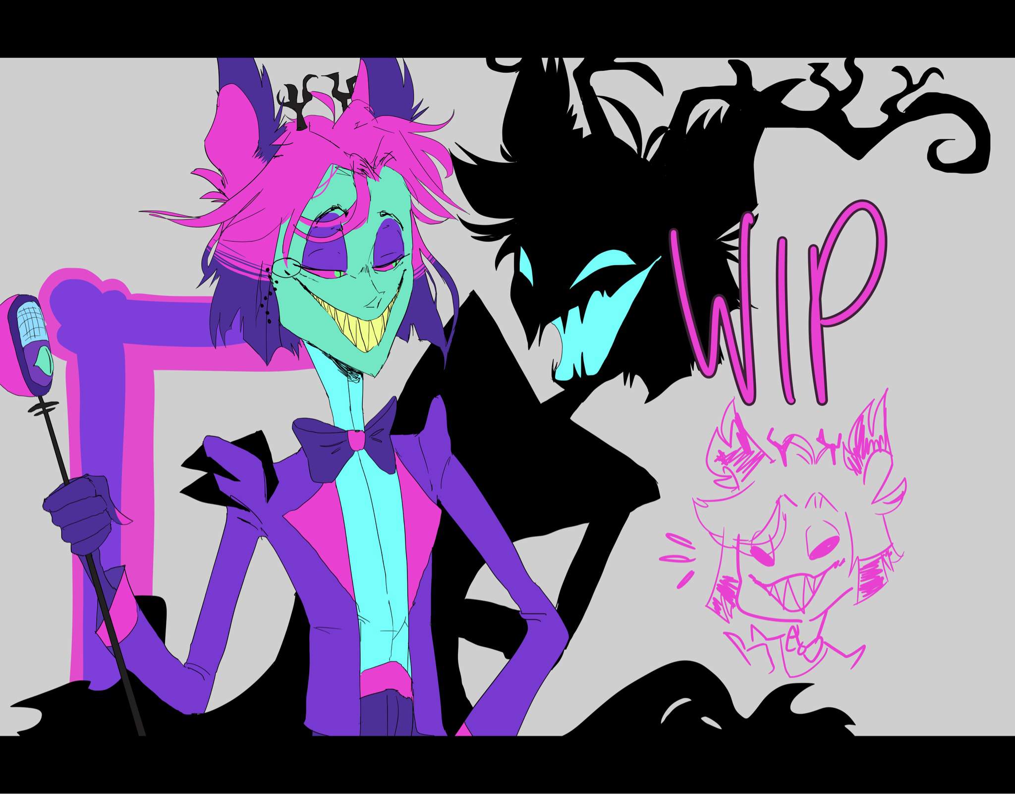 Alastors Reprise Wip Hazbin Hotel Official Amino