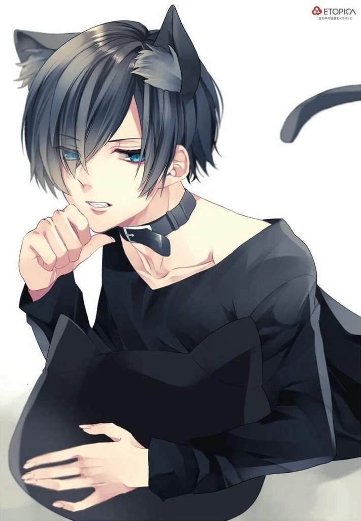 Anime guy with cat ears