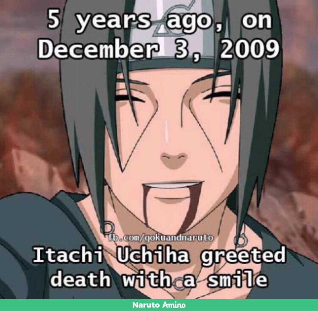 Today is December 5, 2019 Itachi’s Death Anniversary Naruto Amino