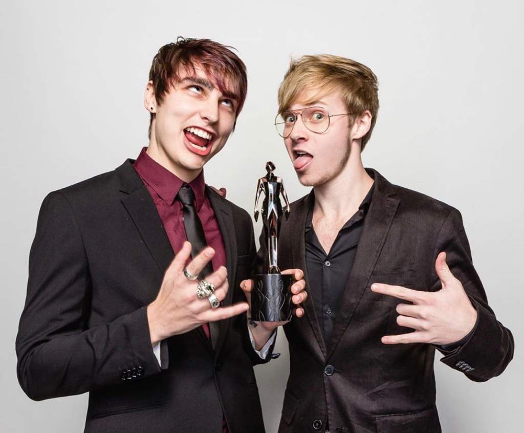 Congratulations Sam & Colby on winning a streamy Sam and Colby Amino