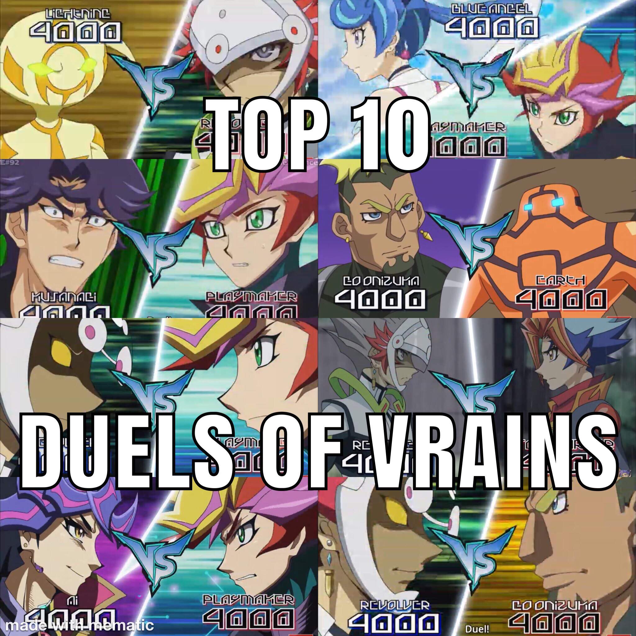 The Top 10 Best Duels In Yugioh Vrains Duel Amino