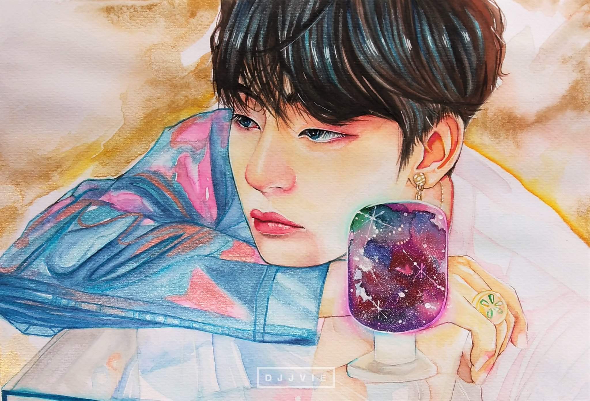 Kim Taehyung V [watercolor painting] ️ | ARMY's Amino