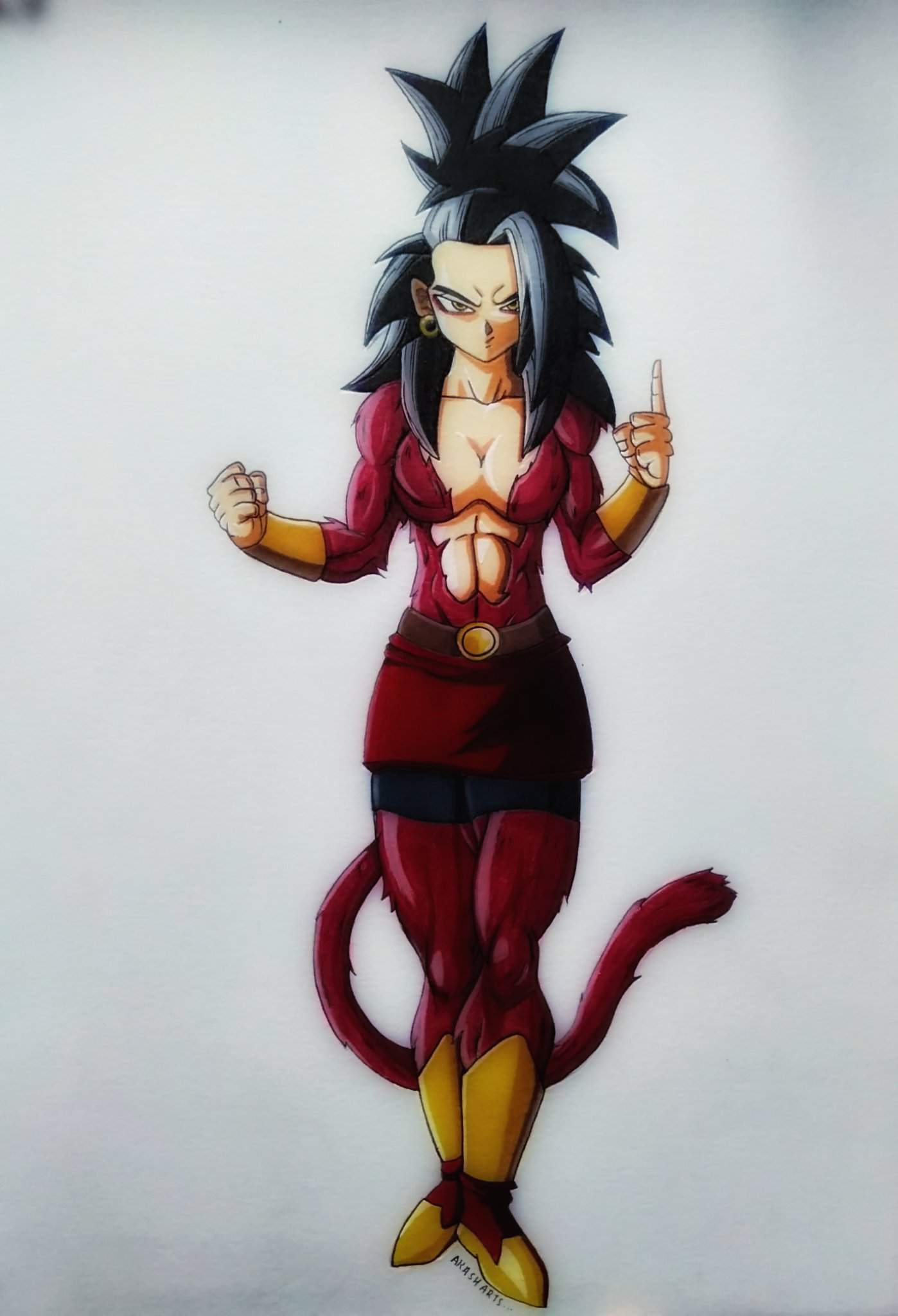 My Drawing of Kale SSJ4 | DragonBallZ Amino