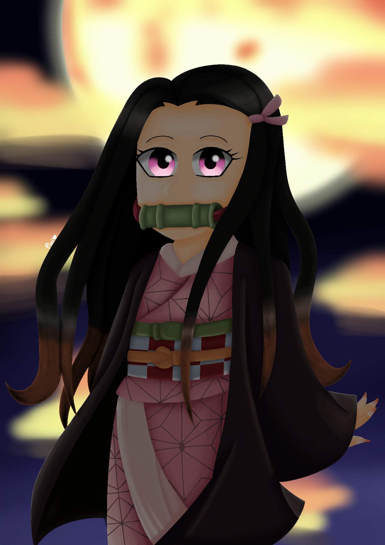 Nezuko Flying Pings ART Amino