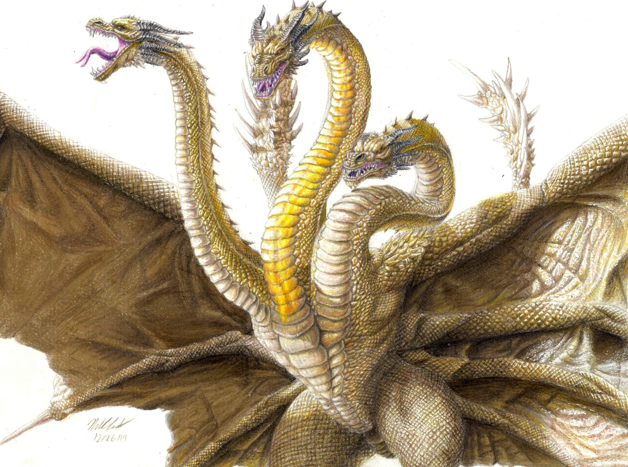 art spirits king ghidorah