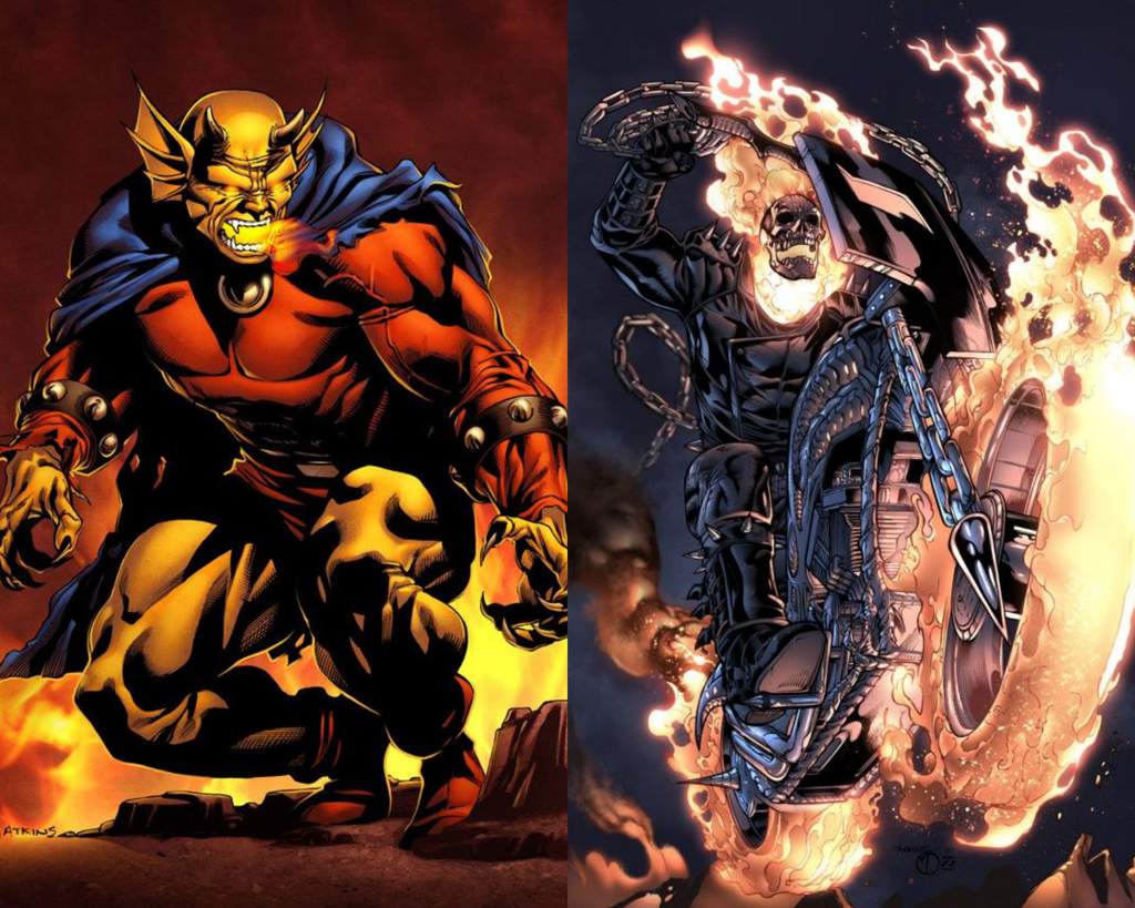 Dr Strange And Dr Fate Vs Ghost Rider And Etrigan The Demon Battle