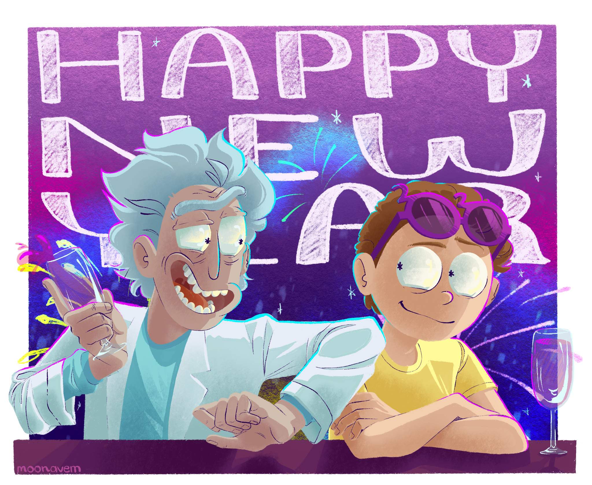 Happy New Year Rick And Morty Amino