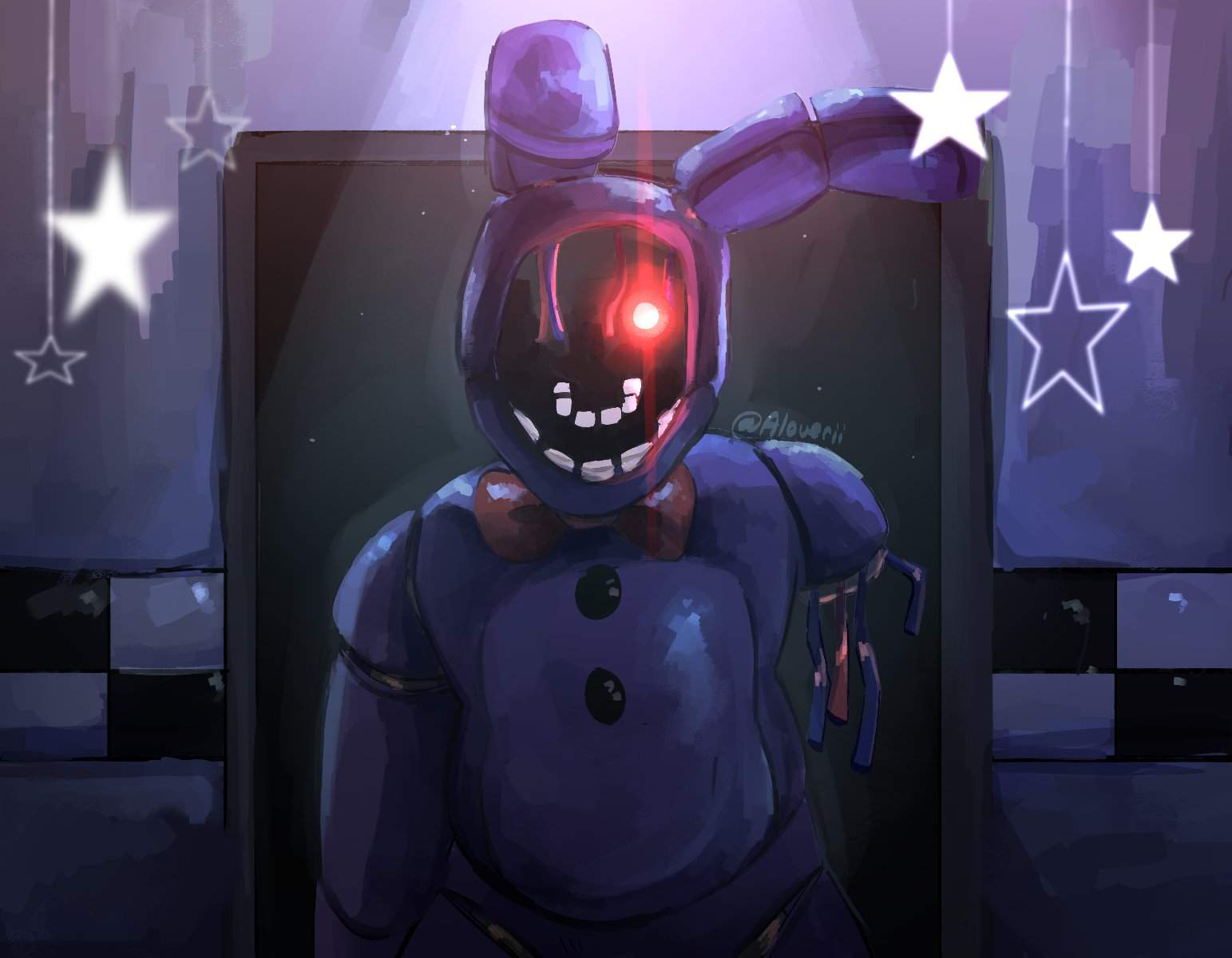 "Faceless Freak" - fanfic about Withered Bonnie Five Nights At Fr...