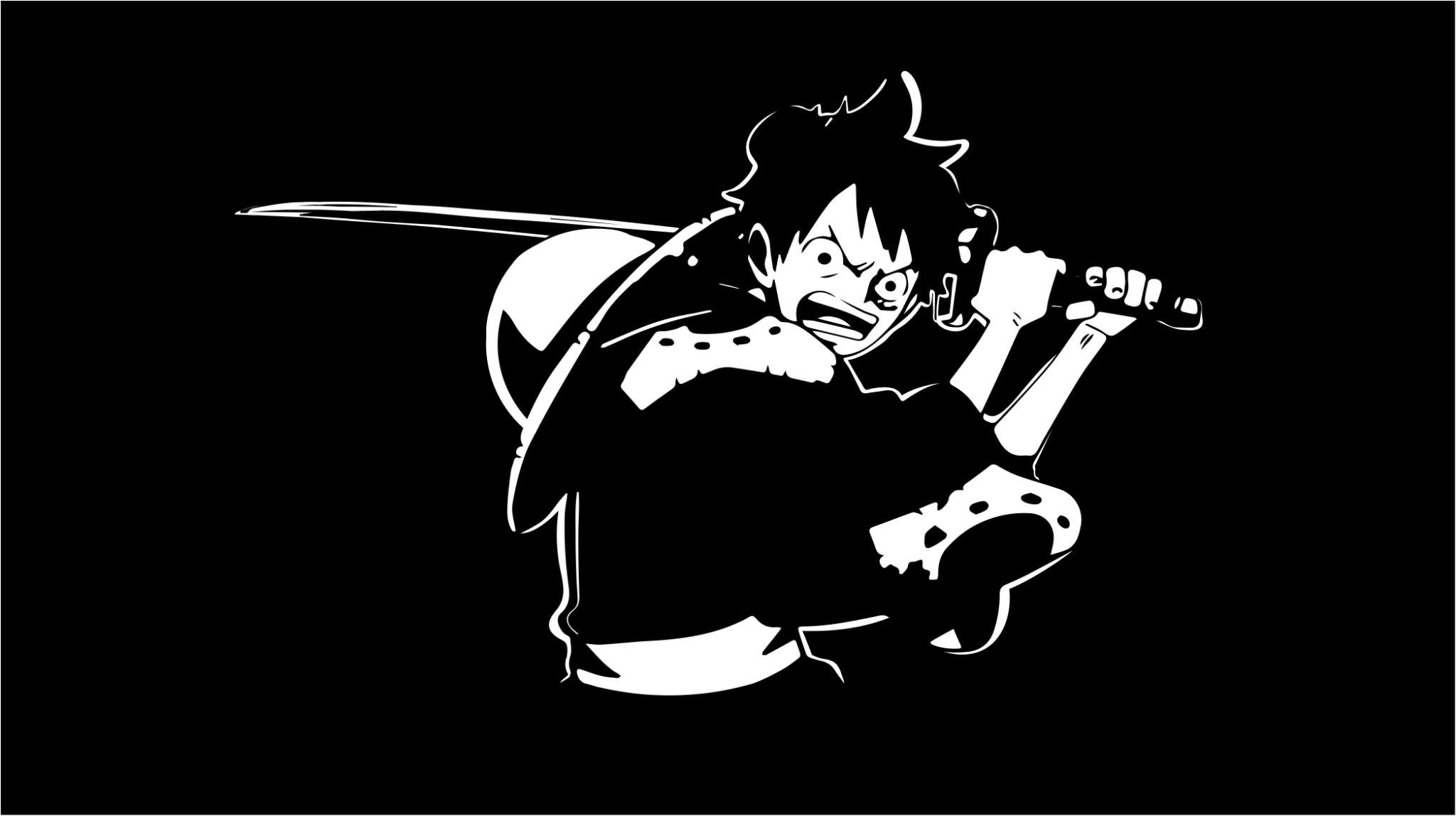 Featured image of post Luffy One Piece Vector Black And White We hope you enjoy our growing collection of hd images to use as a background or home screen for your please contact us if you want to publish a luffy one piece epic wallpaper on our site