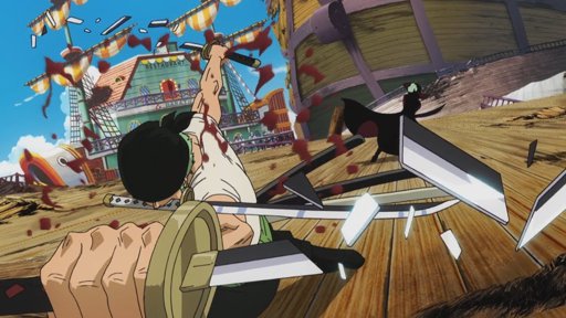 zoro vs mihawk