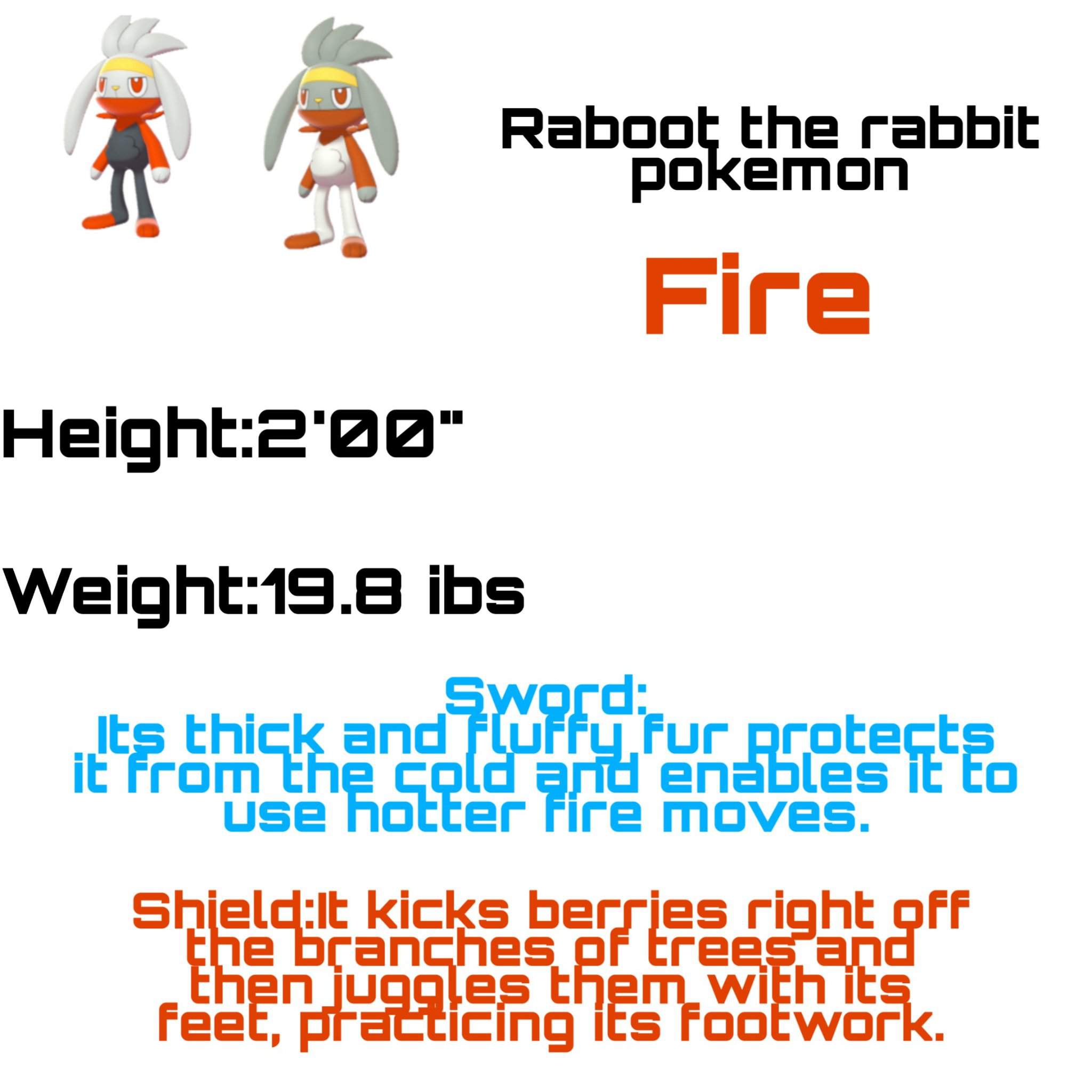 Raboot S Pokedex Pok Mon Sword And Shield Amino