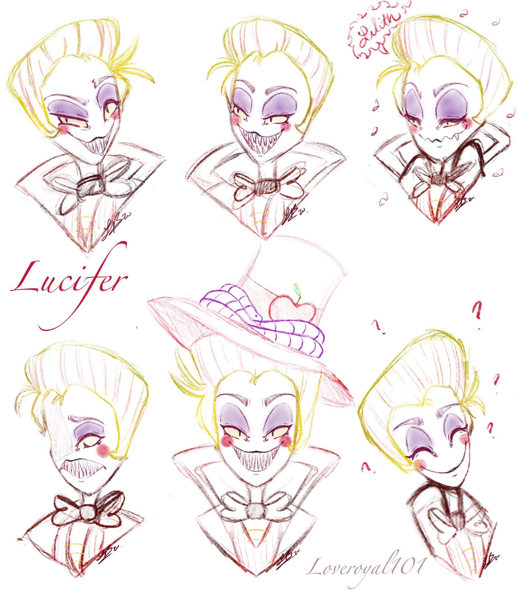 Sketches Of Lucifer 🍎 Hazbin Hotel Official Amino