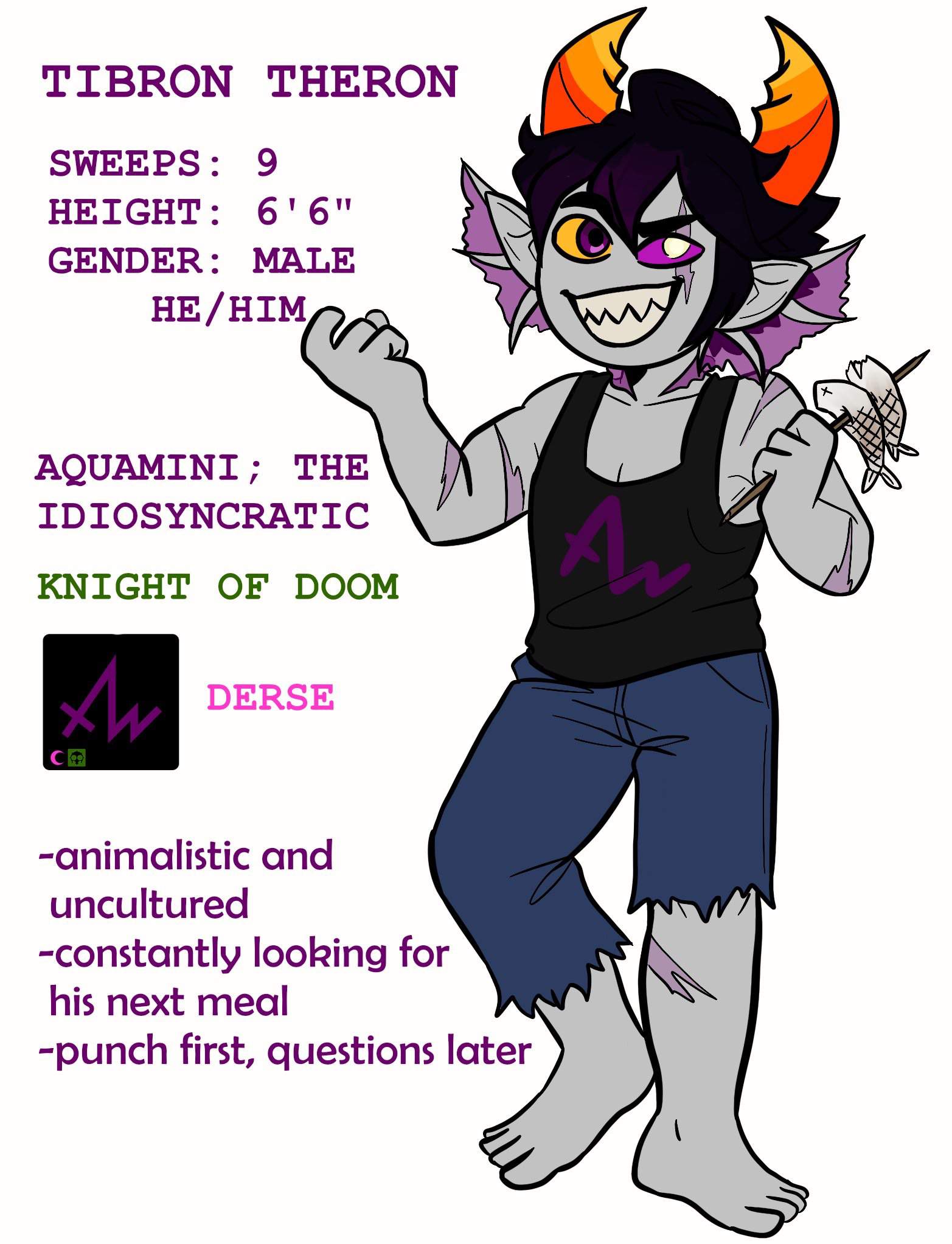 Tibron Reference Sheet Commissioned Sketch Homestuck Ocs Amino Amino