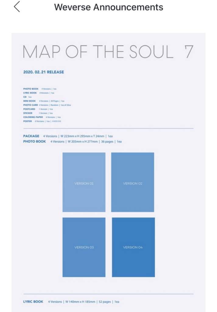 Weverse Map Of The Soul 7 Bts Weverse] [Notice] Bts Map Of The Soul : 7 Release Notice | Army's Amino