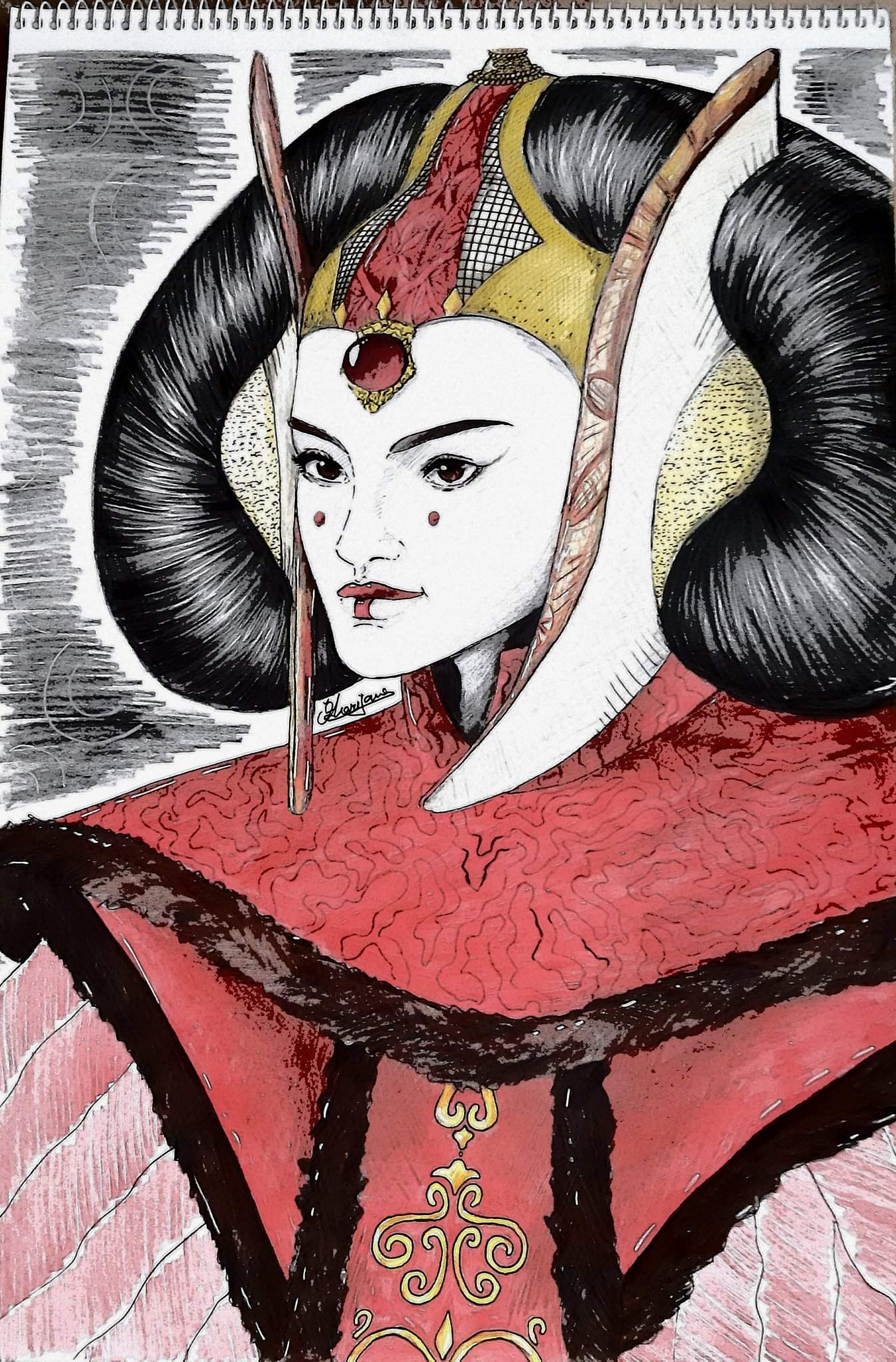 Padmé Amidala drawing | Star Wars Amino