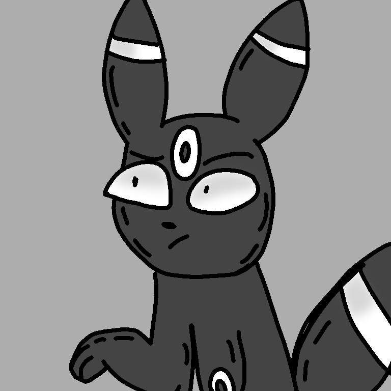 black and white umbreon