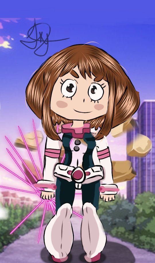 Ochako Uraraka Edit Arte Amino Amino