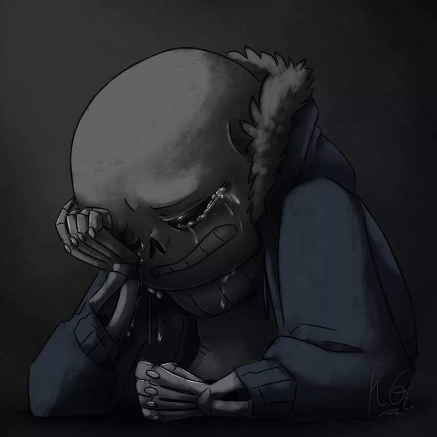 Эррор Санс плачет депрессия