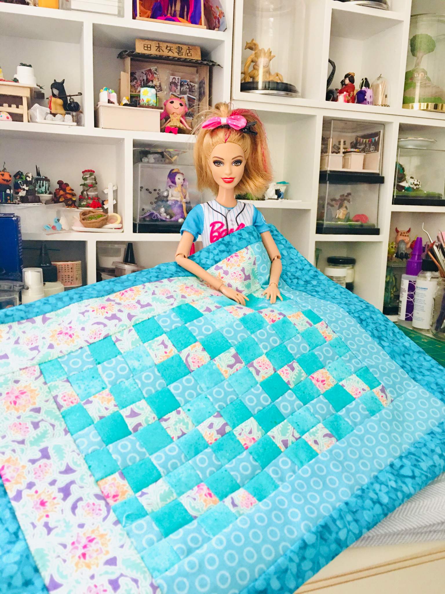 New Patchwork/quilt Blanket For Barbie | Crafty Amino