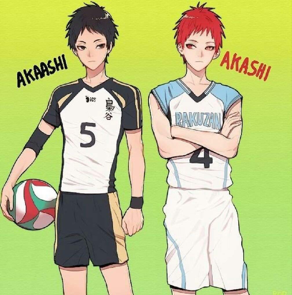 Куроко и Акаши волейбол