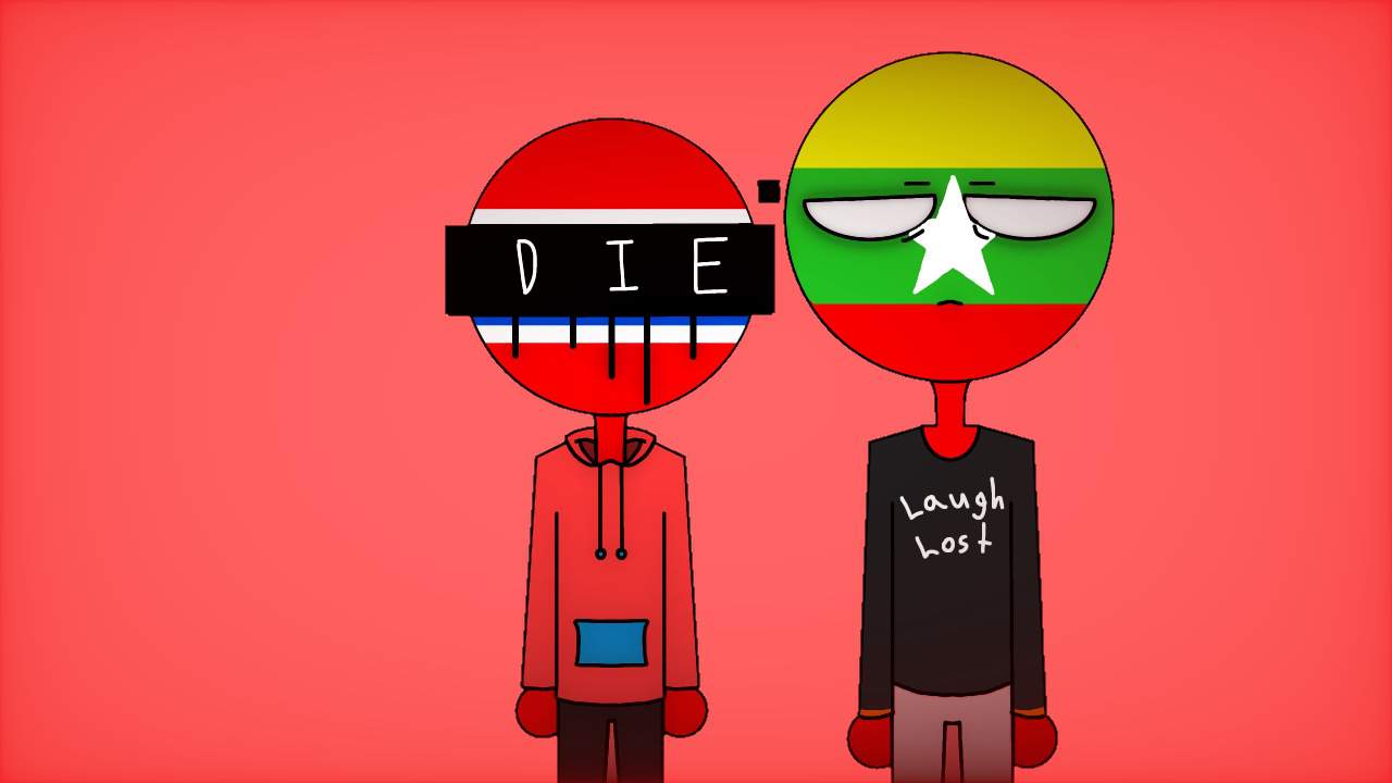 Countryhuman Thailand X Myanmar | •Countryhumans Amino• [ENG] Amino