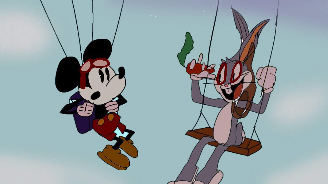 I Redrew This Amazing Scene Bugs And Mickey From Who Framed Roger Rabbit Looney Tunes Amino