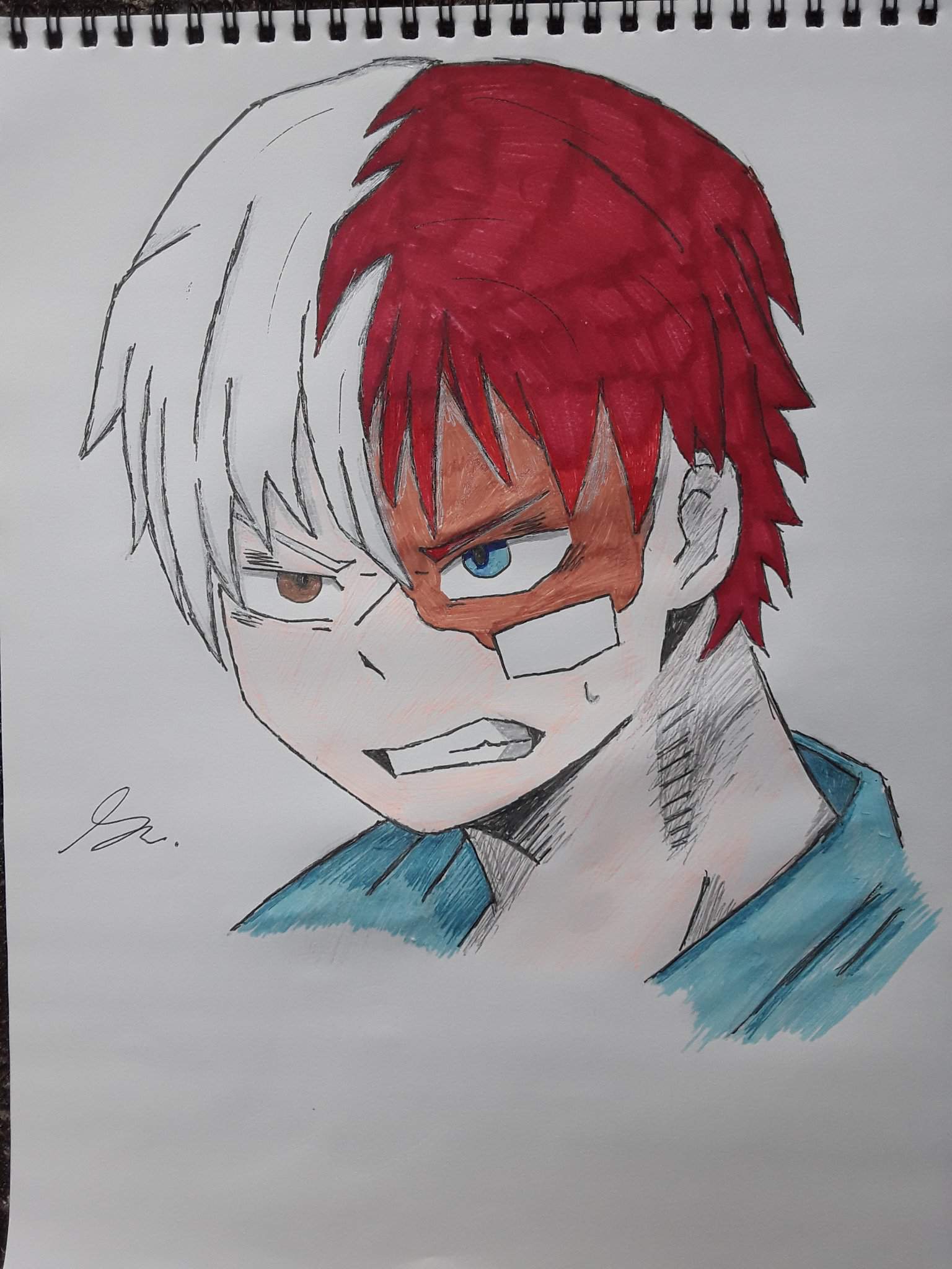 Todoroki My Hero Academia Sketch Art Amino