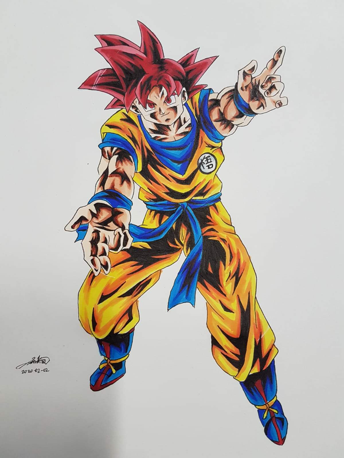 Dibujo De Goku Ssj Dios Dragon Ball Español Oficial Amino 