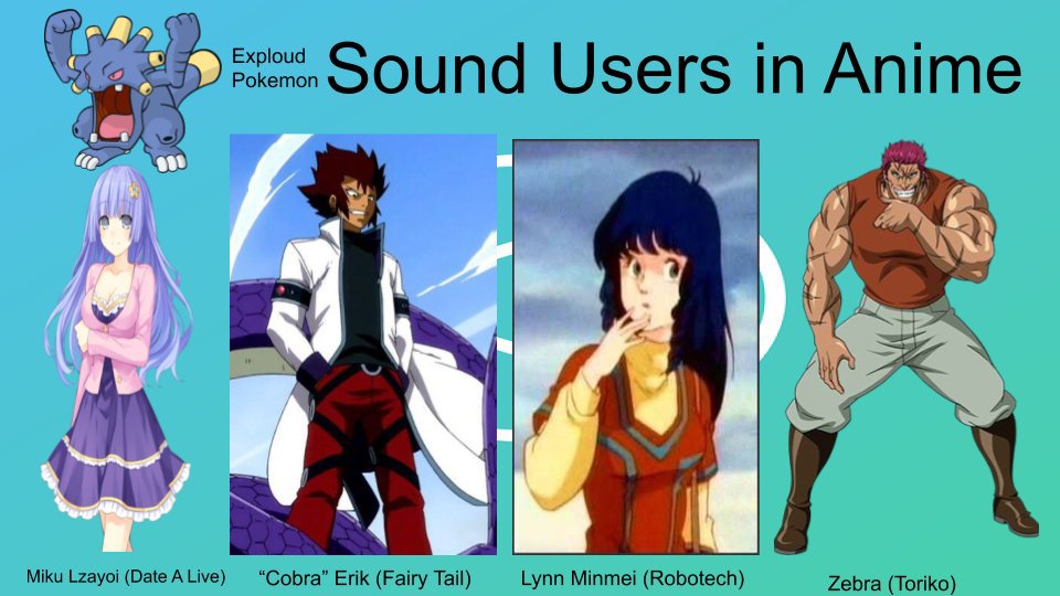 Sound Users in Anime | Anime Amino