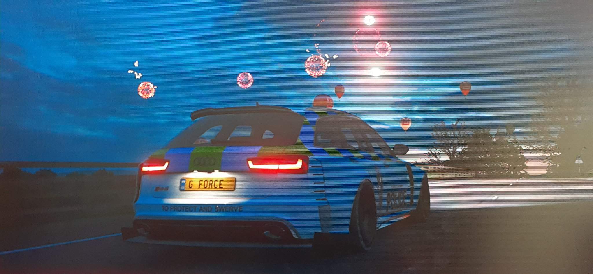 Audi Rs6 Avant Widebody Police Car Forza Horizon Amino 2558