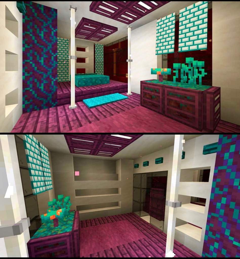 🧬🍄A nether bedroom and gardening shack🧬🍄 Minecraft Amino