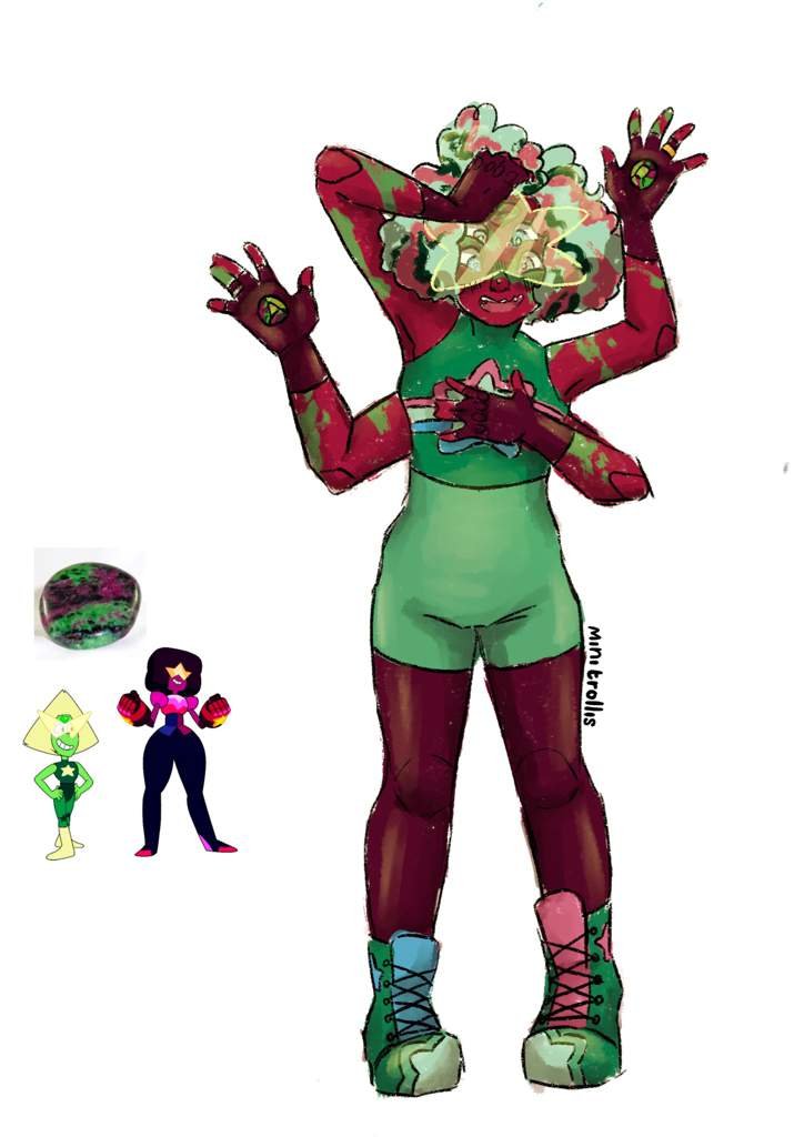 & Peridot fusion Steven Universe Amino