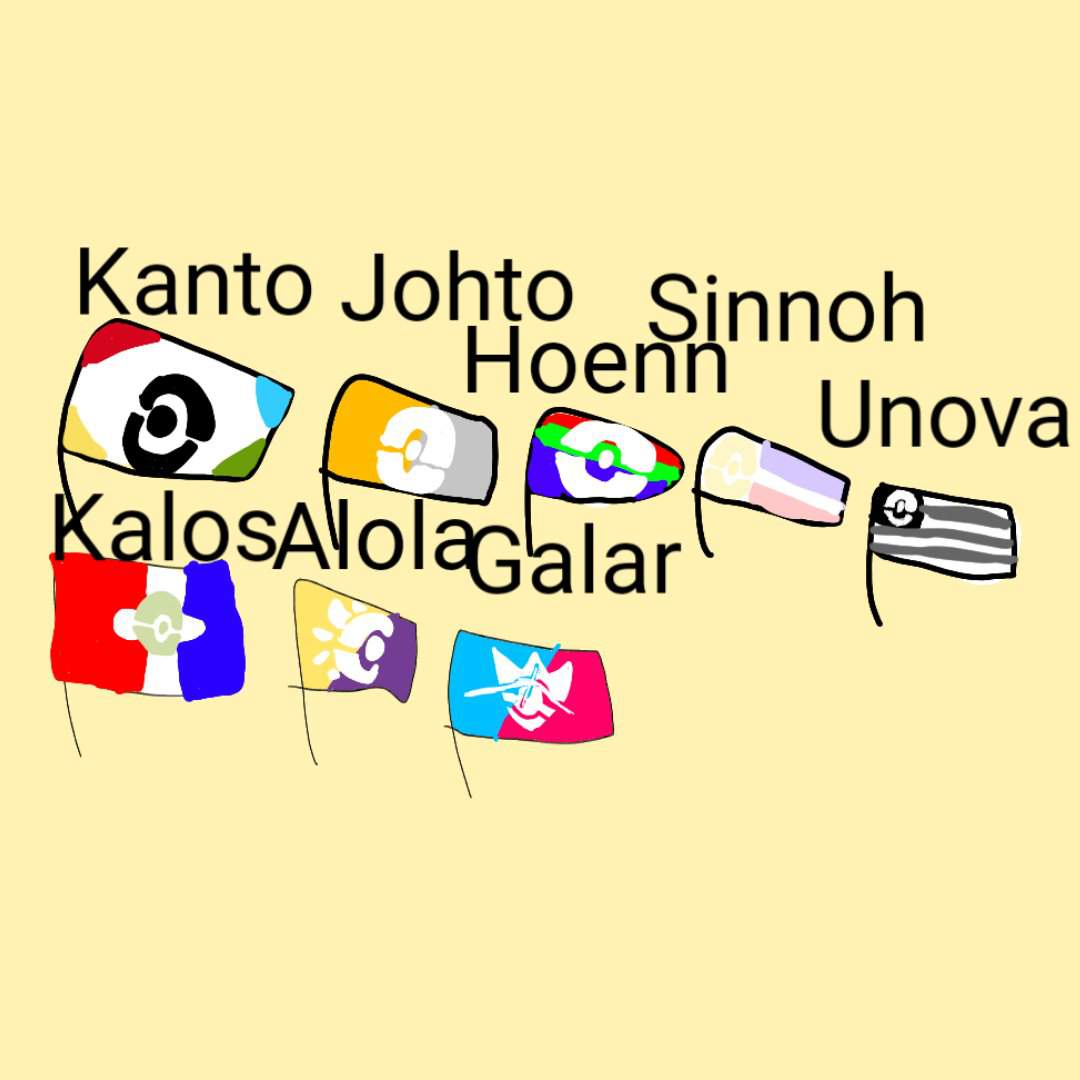 Regional Pokemon Flags Pok Mon Amino