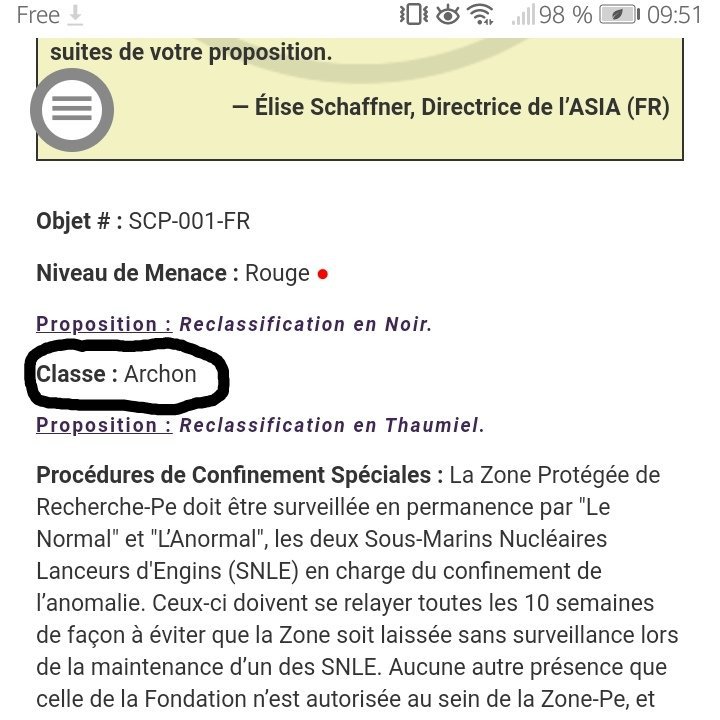 La Classe Archon | SCP Fondation [FR] Amino