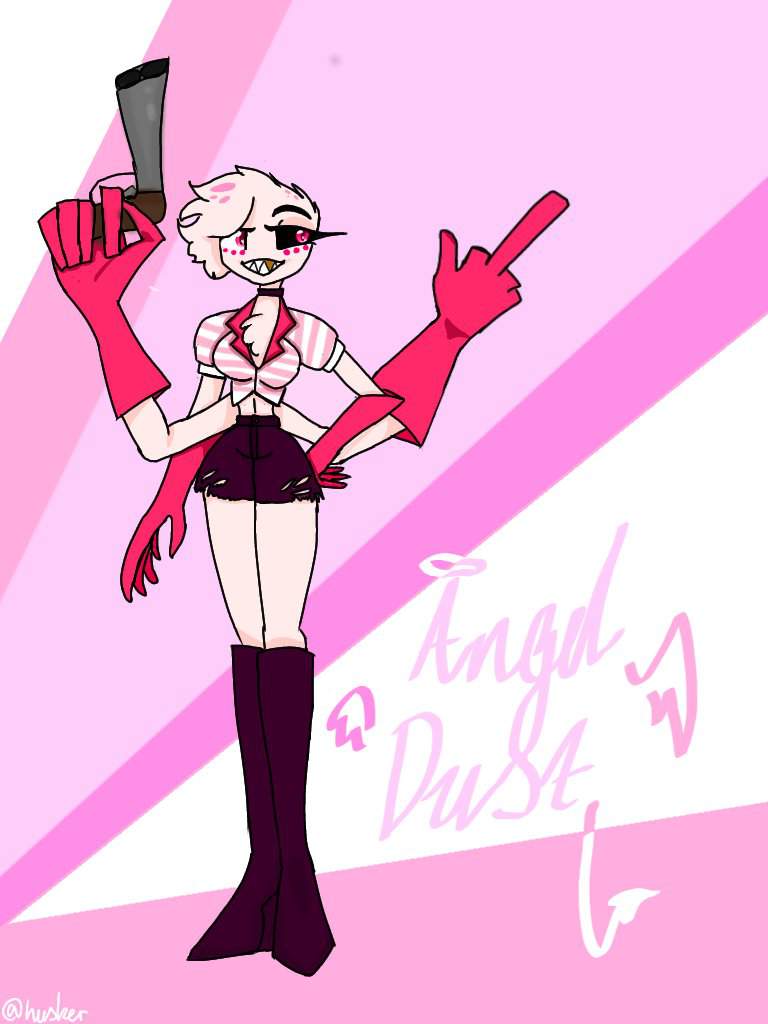 Female Angel Dust Redesign Hazbin Hotel Official Amino