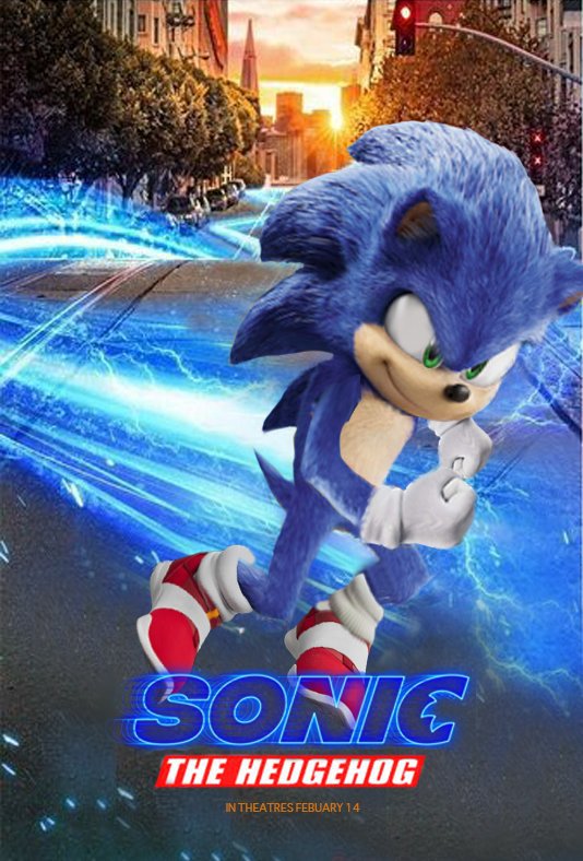 Sonic Movie Poster Edits Sonic The Hedgehog Amino