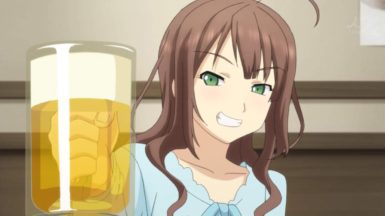 Аниме персонажи с пивом