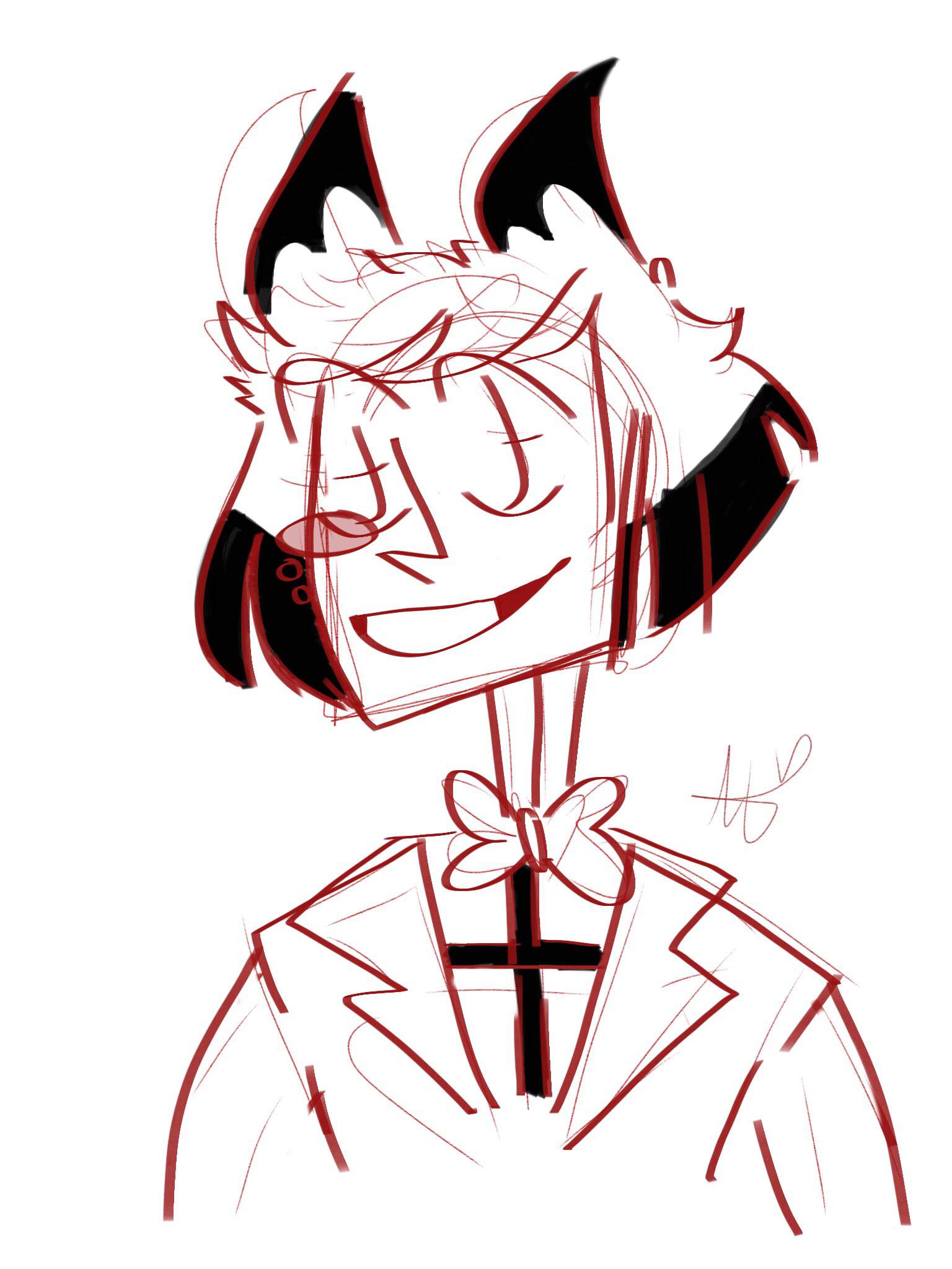 Alastor Sketches Hazbin Hotel Official Amino