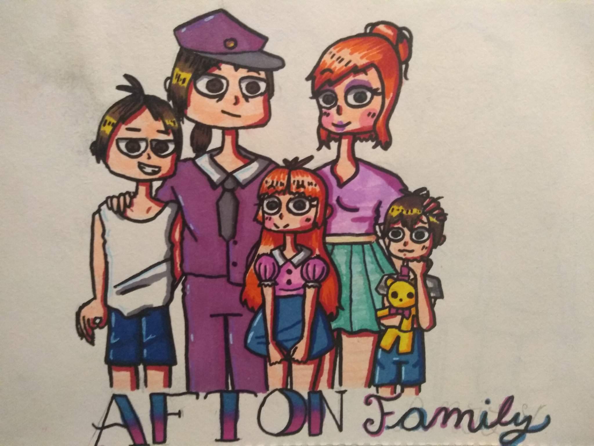An Afton Family Drawing Five Nights At Freddy S Amino