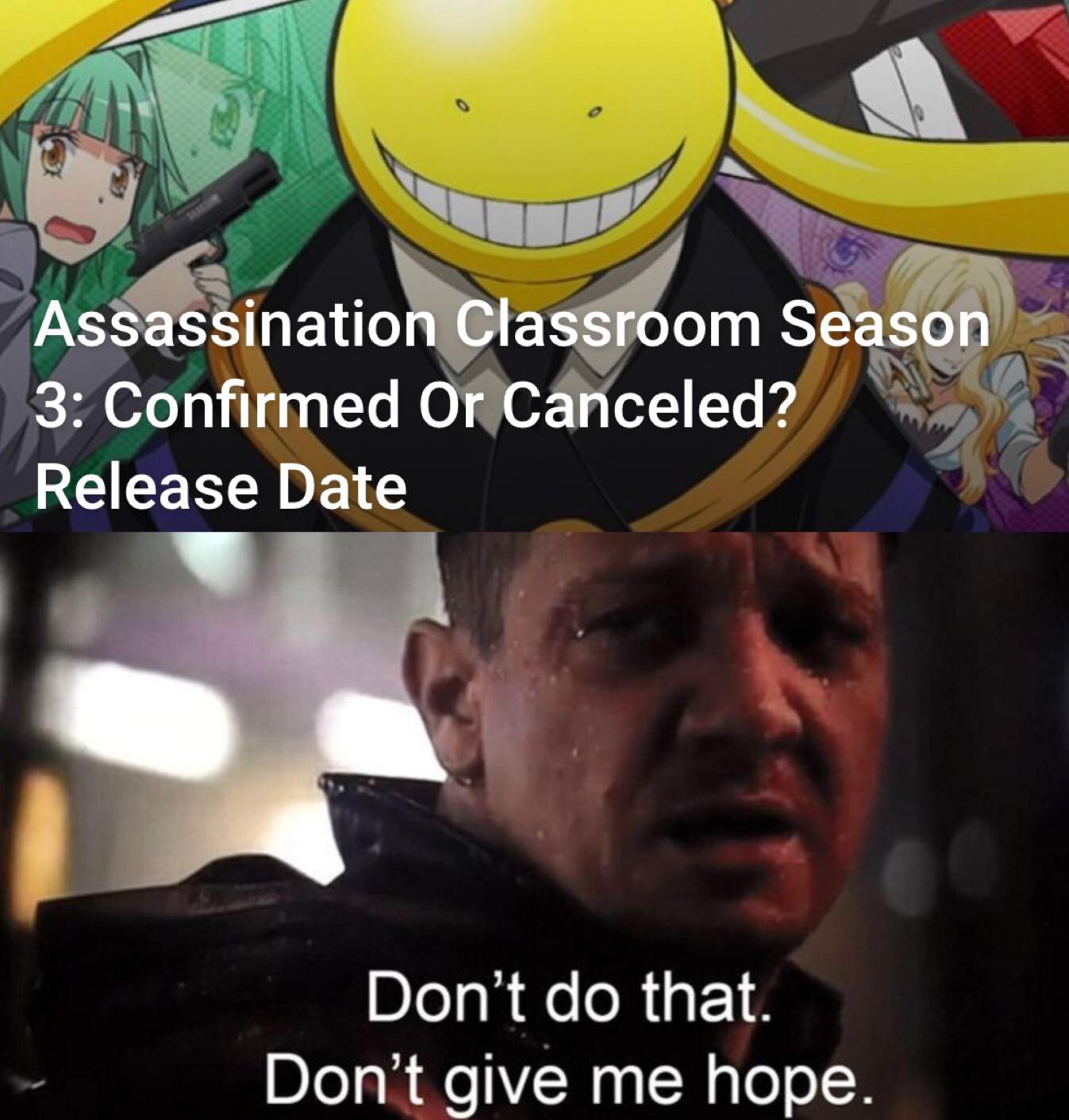 A Meme I Made Assassination Classroom Amino