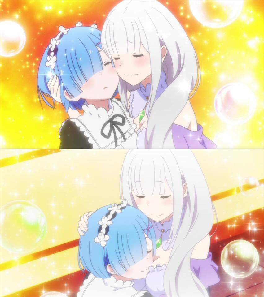 But no one is talking about the true shipping in Re: Zero Rem x Emilia. #an...