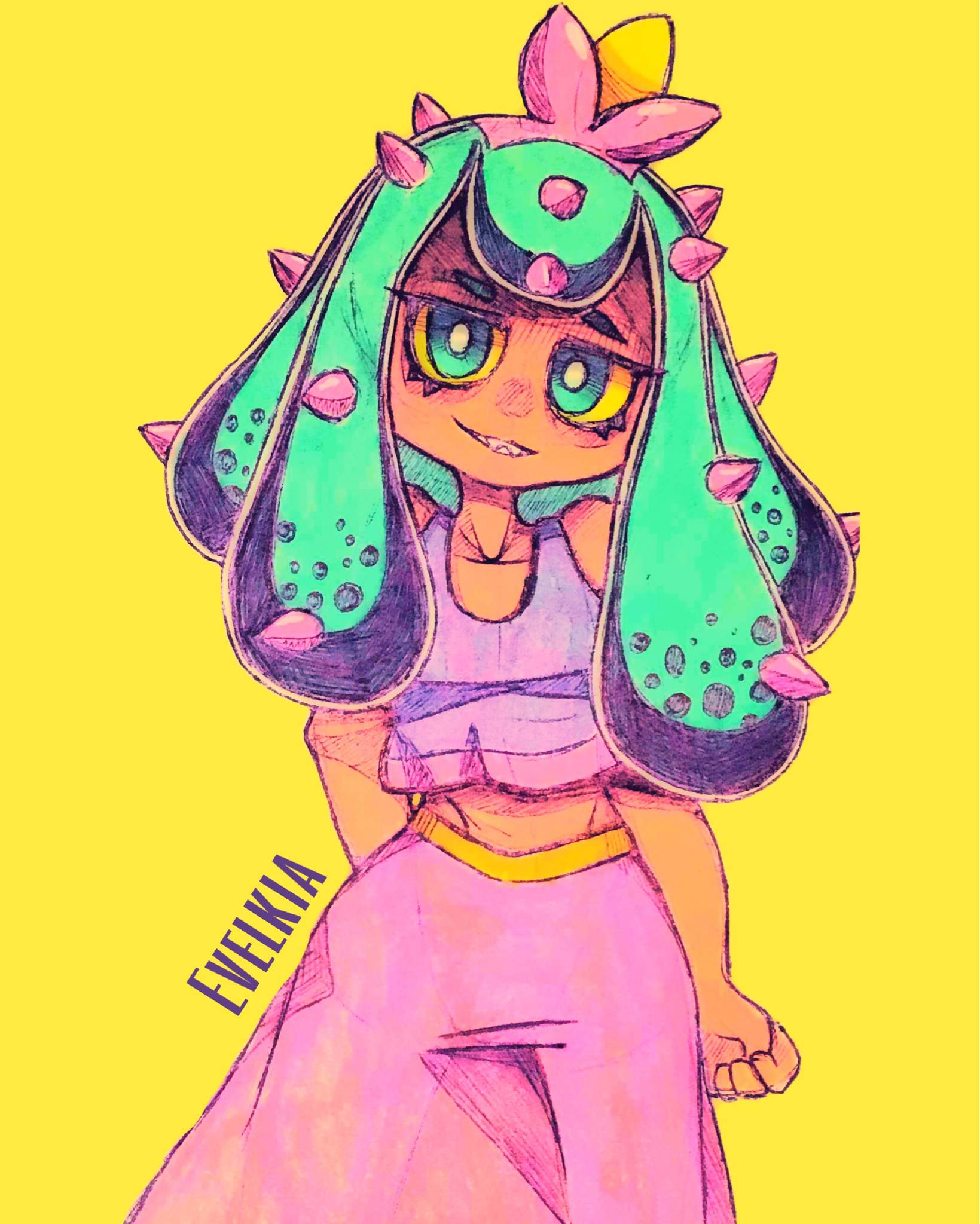 Mareanie Gijinka Doodles Pok Mon Amino