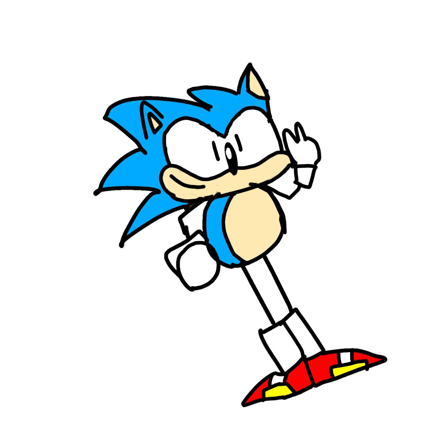 Sonic The Hedgehog Winning Pose 