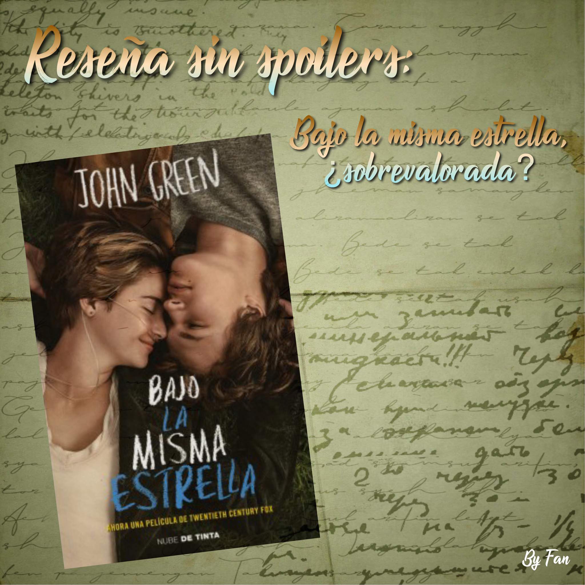 Reseña Sin Spoilers Bajo La Misma Estrella ¿sobrevalorada • Libros • Amino 9834