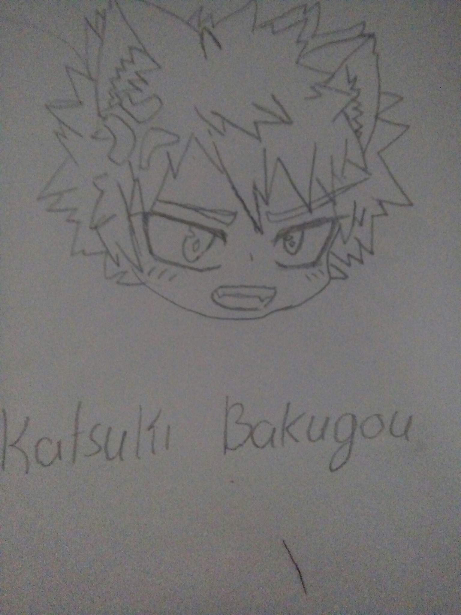 My Drawing Of Kacchan My Hero Academia Amino