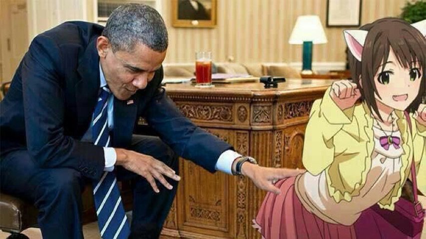 Look what i caught Obama doin 😤 Anime Amino.