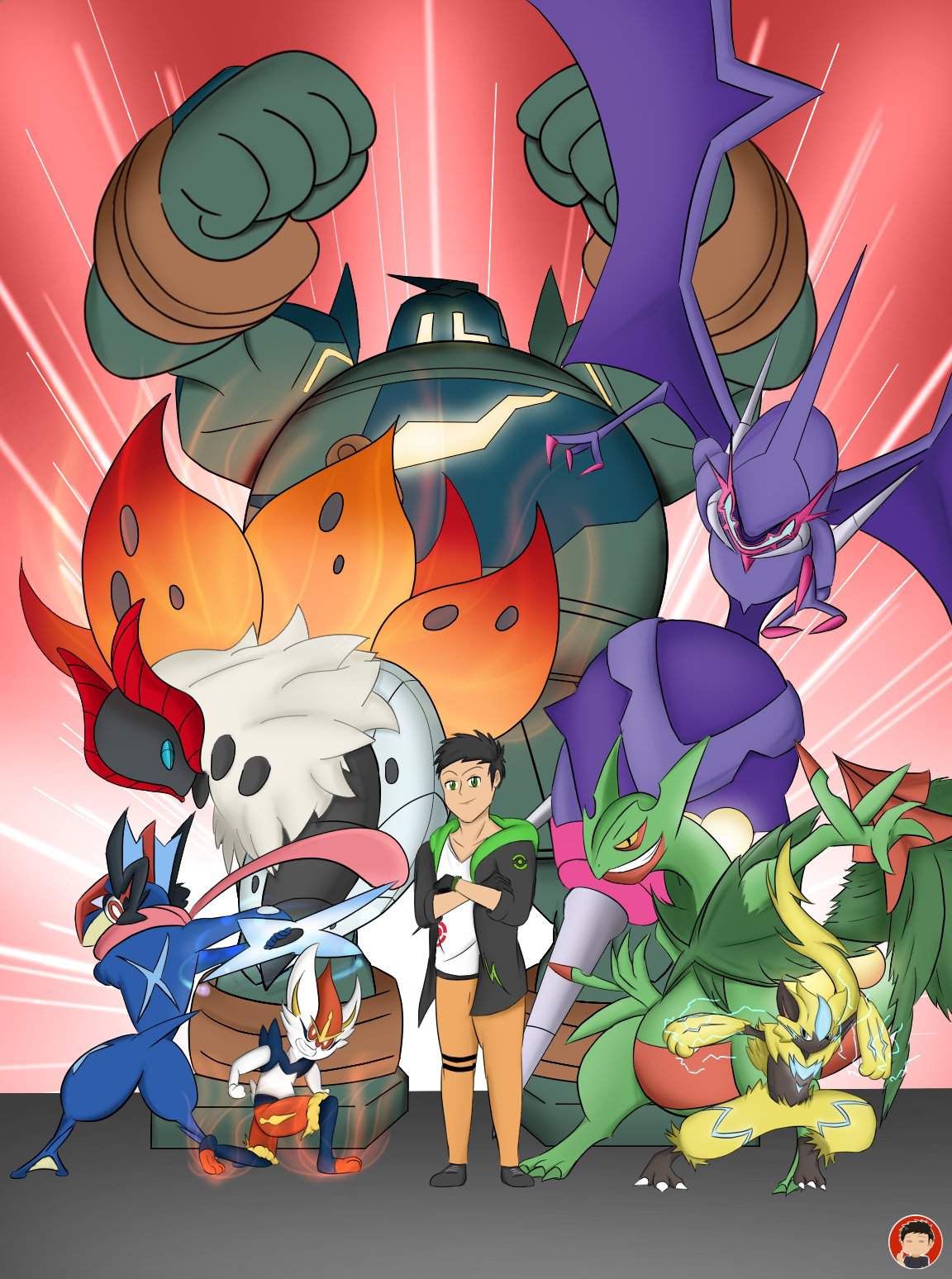 I did a Pokémon Team fanart! 