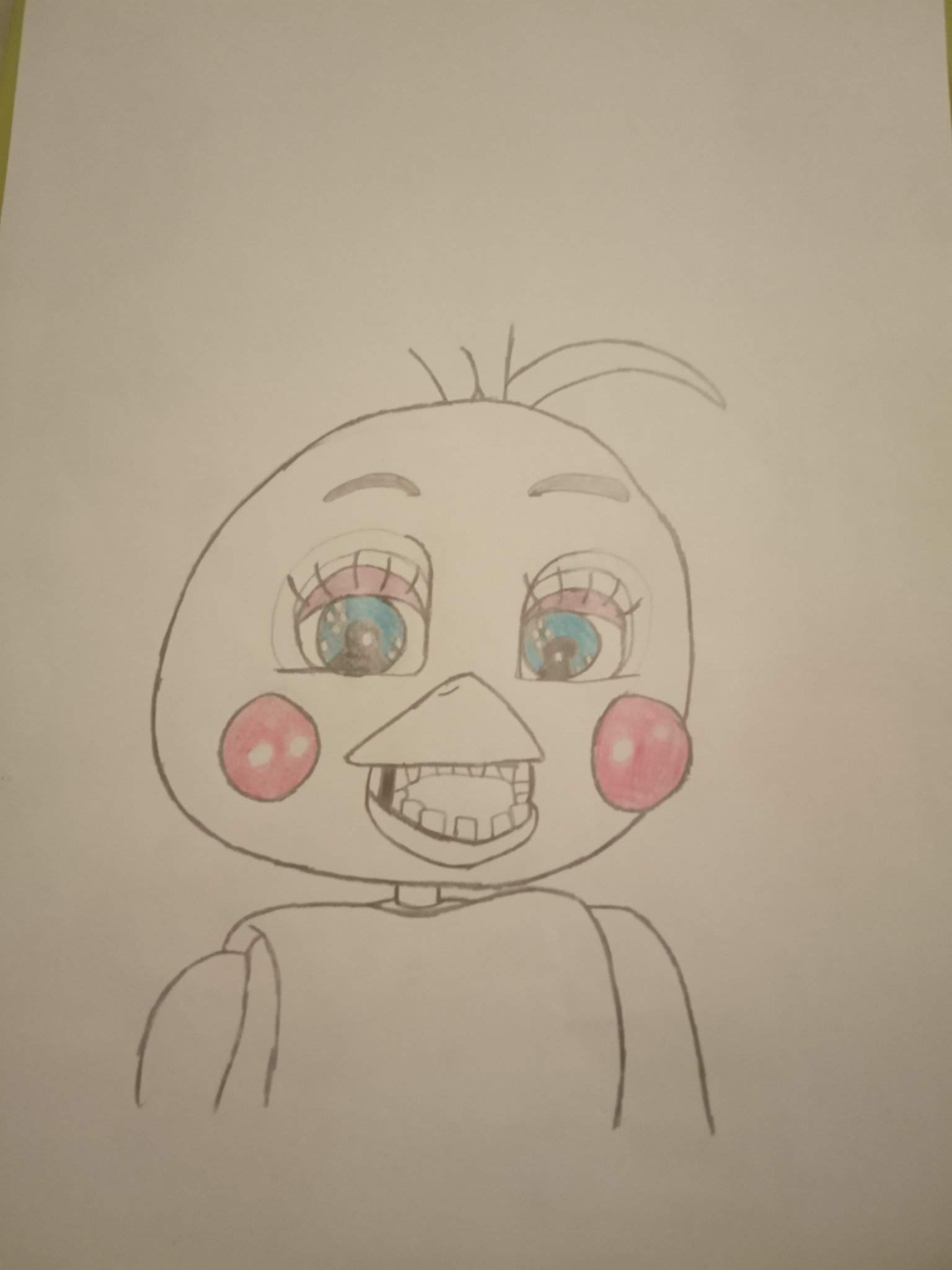 Desenho Da Toy Chica Five Nights At Freddys Pt Br Amino