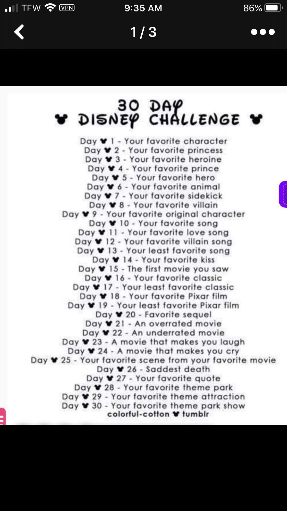 Disney challenge Day 2 Disney Amino