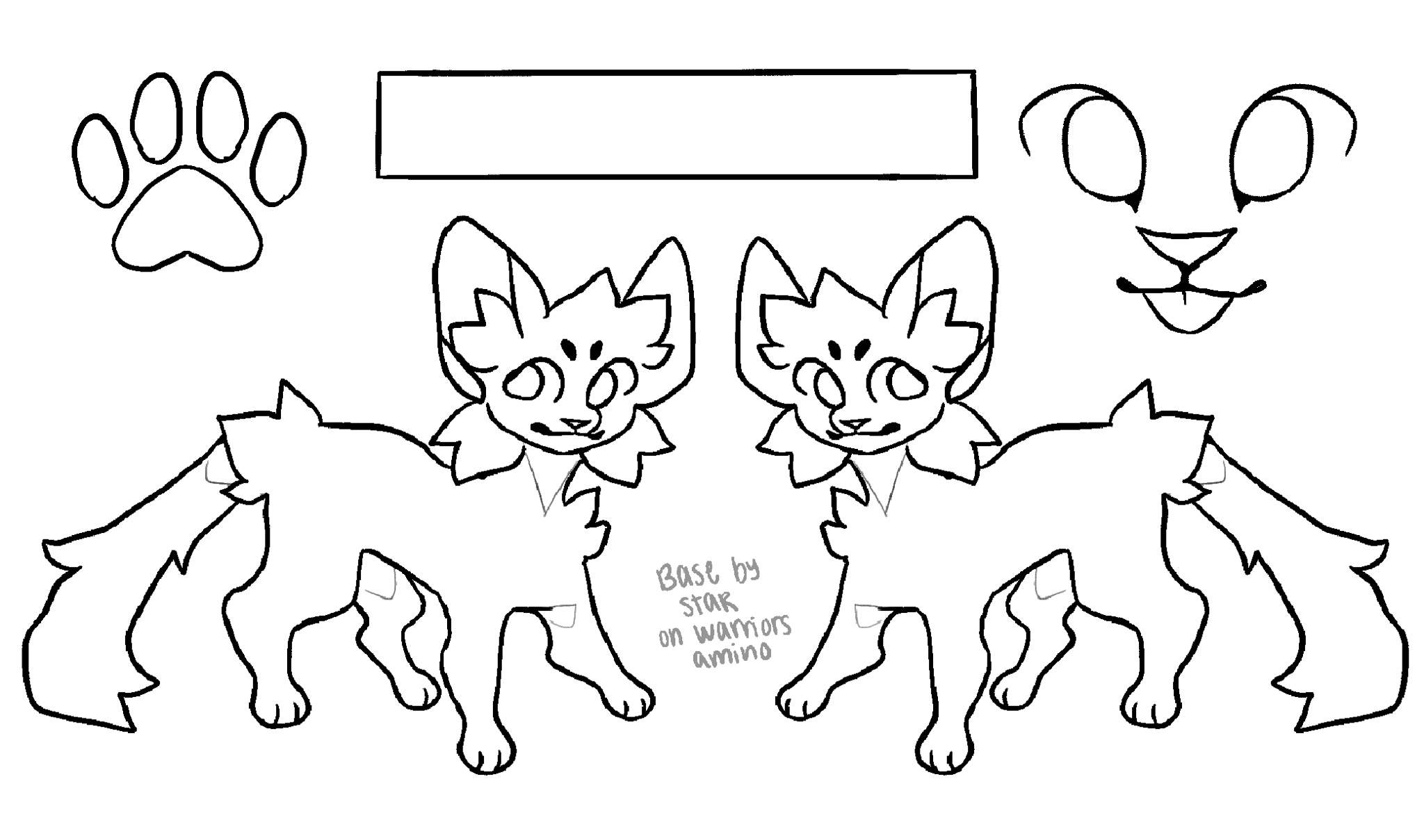 Free reference sheet cat base! | Warriors Amino